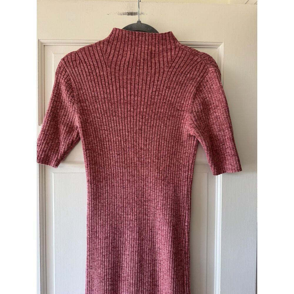 HATCH The Penelope Rib Knit Dress in Rose Melange Size 2/Medium - Picture 7 of 7
